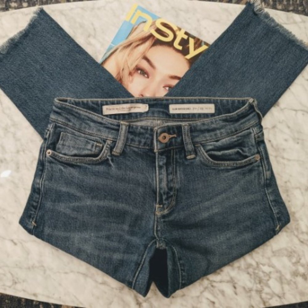 Anthropologie Pilcro & the Letterpress Jeans Slim Boyfriend Distressed 24 Petite - Picture 4 of 15